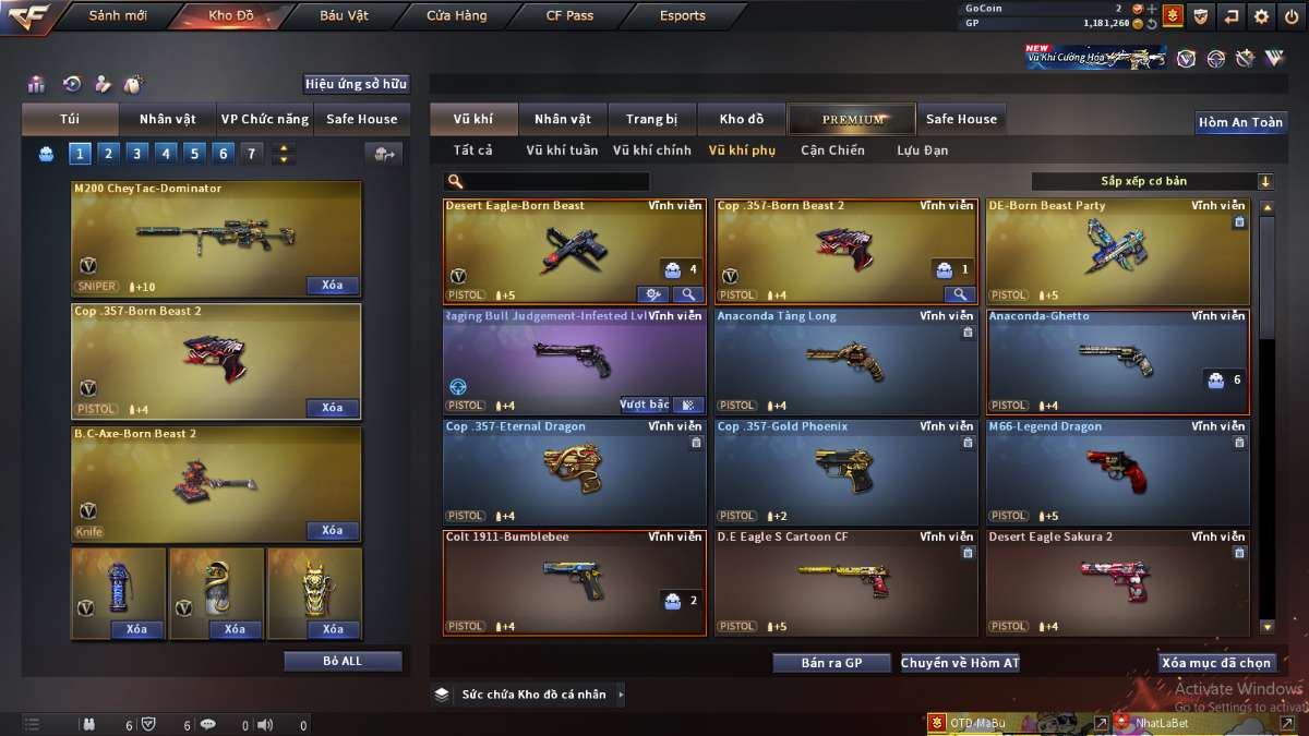 shop acc cf uy tin gia re